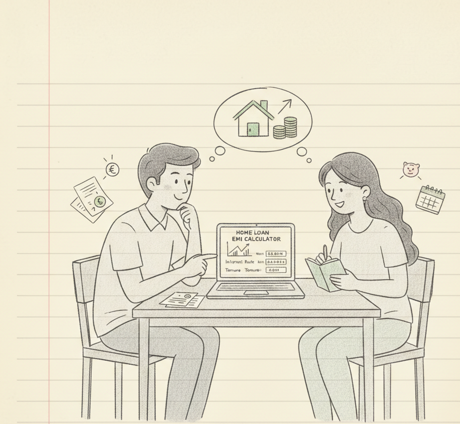 Home loan EMI calculator tool online